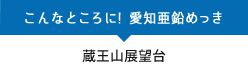 蔵王山展望台にも愛知亜鉛めっき